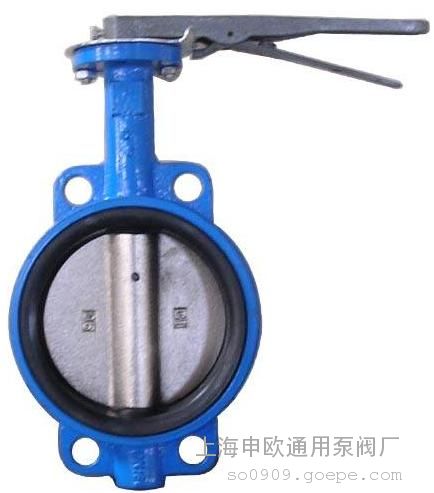 D71XP-16-DN100不锈钢板对夹式蝶阀
