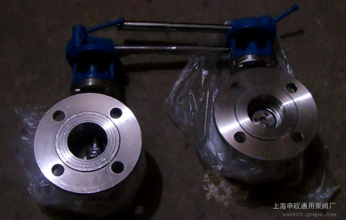 D43W-16P-DN50不锈钢金属硬密封法兰蝶阀