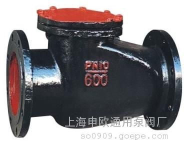 H44T-10-DN600铸铁低压大口径旋启式止回阀