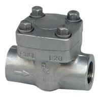 H14W-800LB-1/2''丝扣304锻钢旋启式止回阀