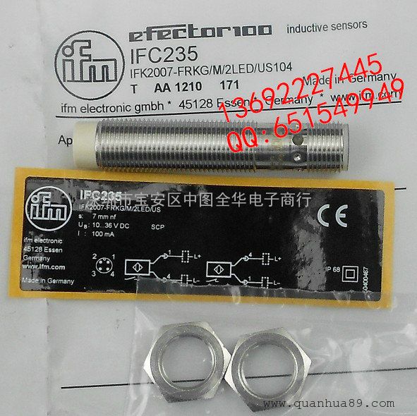  IFC235，全新原装正品易福门IFM 接近开关