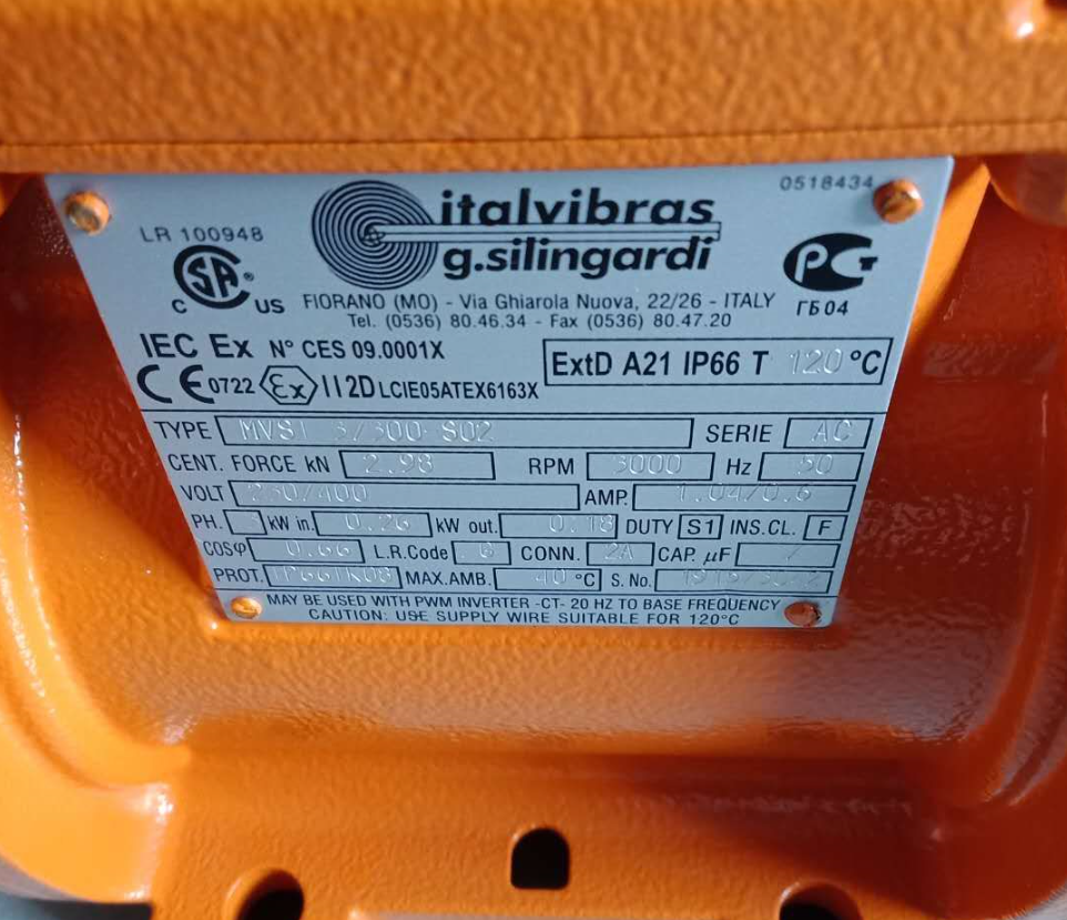 原装进口意大利ITALVIBRAS MVSI系列振动电机 品质保障