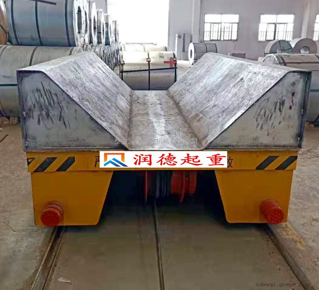 摆渡电动地轨平板车 拖缆电动平移平台车 电动搬运车