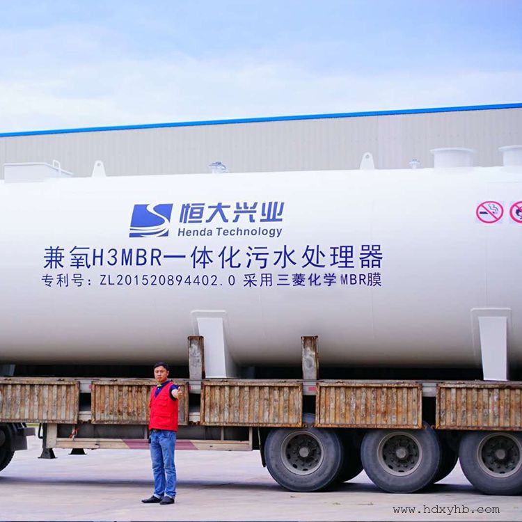 兼氧H3MBR高效MBR水质净化成套设备一体化水质净化设备hd-200h