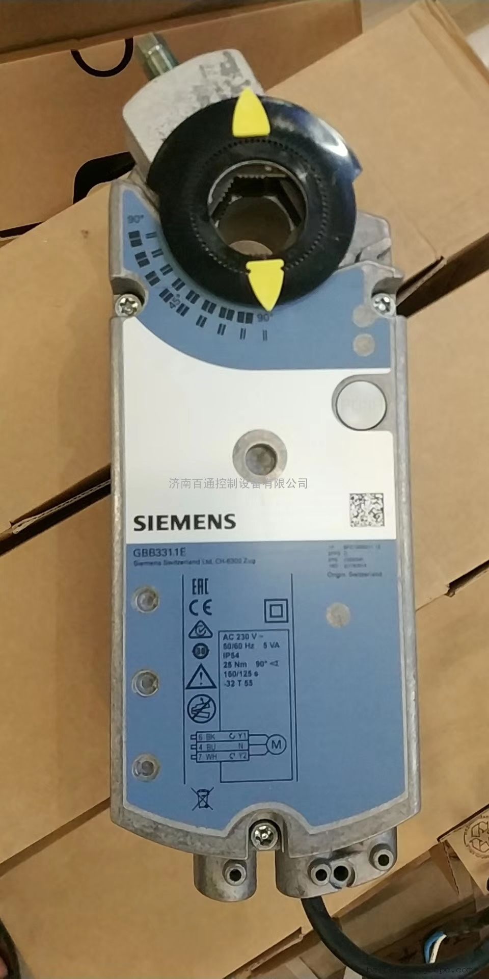 西门子GBB131.1E风阀执行器 25Nm用于VAF51球阀及0~9 GBB131.1E