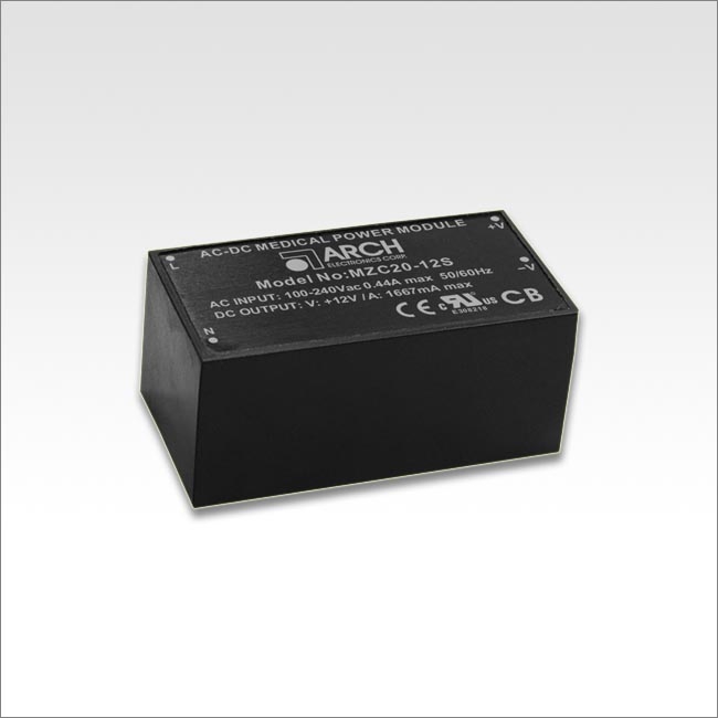 ARCH低待机AC/DC电源模块MZC20-12SMZC20-24S