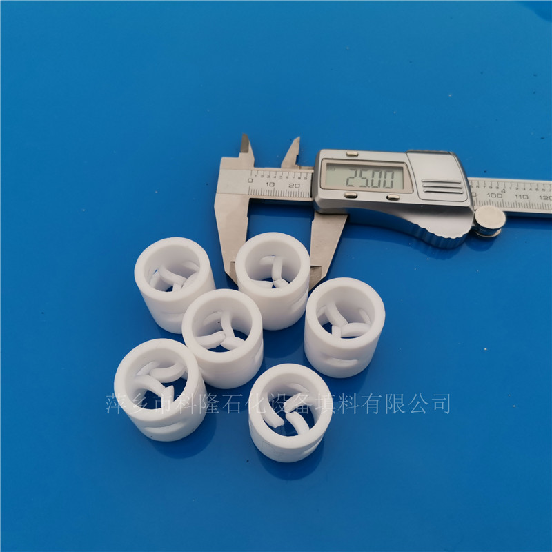 科隆填料耐200度高温PTFE鲍尔环填料英文名Pall Ring