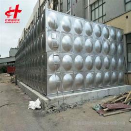 不銹鋼消防矩形水箱 組合式屋頂消防不銹鋼水箱4×2.5×2=20立方宏帥給排水