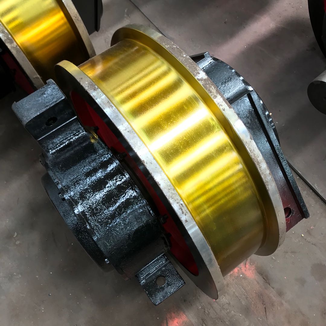 亚重φ600x150双轮缘车轮组 起重机天车用 龙门吊行走轮