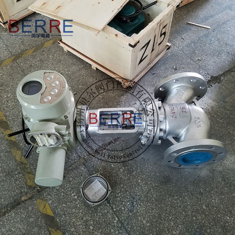 BERRE电动截止阀无线控制 智能一体化法兰连接J941H-16C DN125