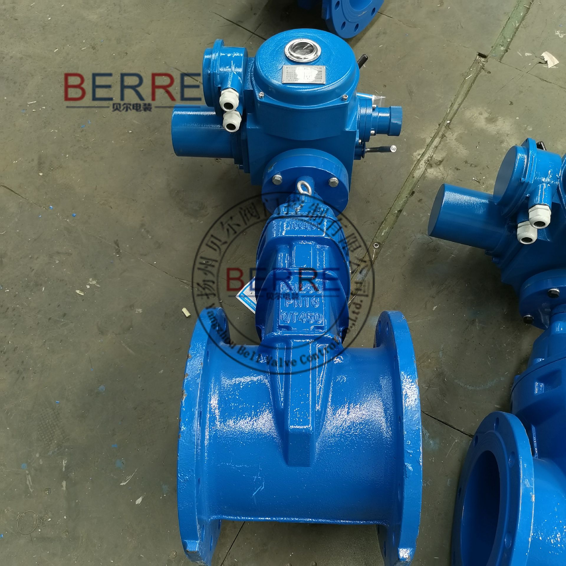 BERREZ945X软密封电动暗杆闸阀Z945X-10Q DN125