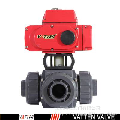 vattenUPVC三通换向阀 电动耐酸碱球阀 T型L型VT2DEU73G