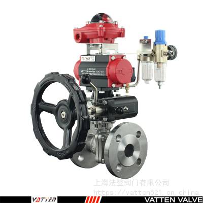 vatten气动燃气管道应用直通阀 单作用失气复位球阀 VT2BDW33A