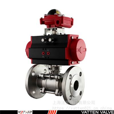 vatten焦化工艺专用气动2507法兰高压球阀 VT2BDF33A
