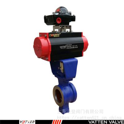vatten气动V型偏心半球阀 钛合金V型球阀VT2IDF33A