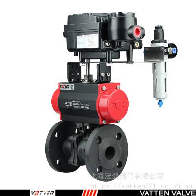 vatten气动O型调节法兰两通球阀VT2BDF33A