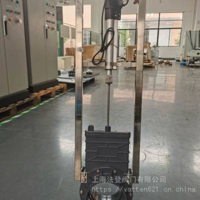 vatten电动塑料排渣阀 酸碱废渣排放刀闸阀 VTPZ973H-10P