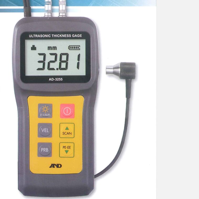 日本AND艾安得超声波测厚仪AD-3253B升级版AD-3255