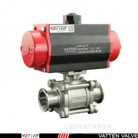 VATTEN氣動零泄漏食品衛(wèi)生級不銹鋼快裝球閥VT1LDC33A