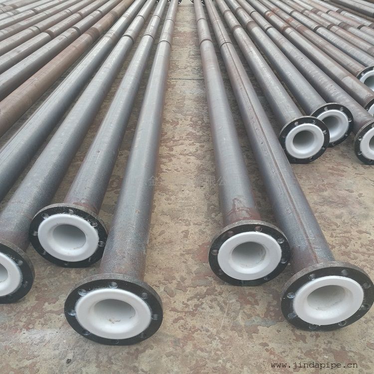 钢衬四氟管道，耐腐蚀耐高温PTFE 