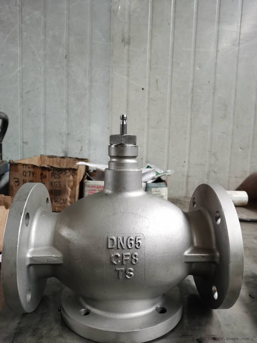 西门子混装不锈钢304电动三通温控阀VVG45.65
