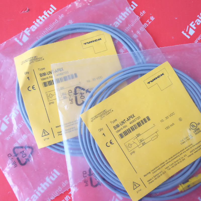 图尔克Turck 4685720 全新磁感应气缸传感器 BIM-UNT-AP6X 