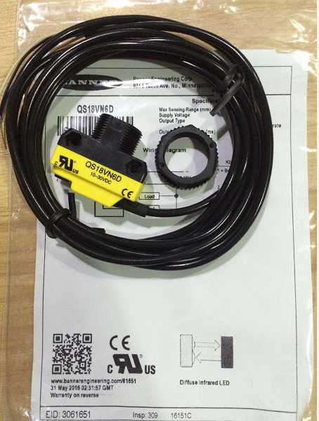 邦纳美国BANNER传感器全新原装正品假一罚十QS18VN6D QS18VP6D