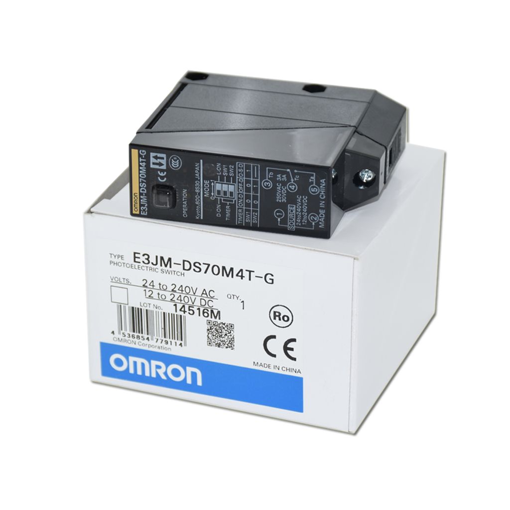欧姆龙E3JM-DS70M4-G/DS70M4T-G原装光电开关E3JM-R4M4/10M4