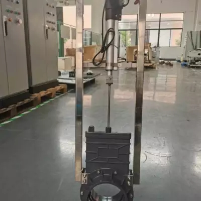 VATTEN电动UPVC刀闸阀 畜牧业塑料排渣阀 VTPZ973H-10P