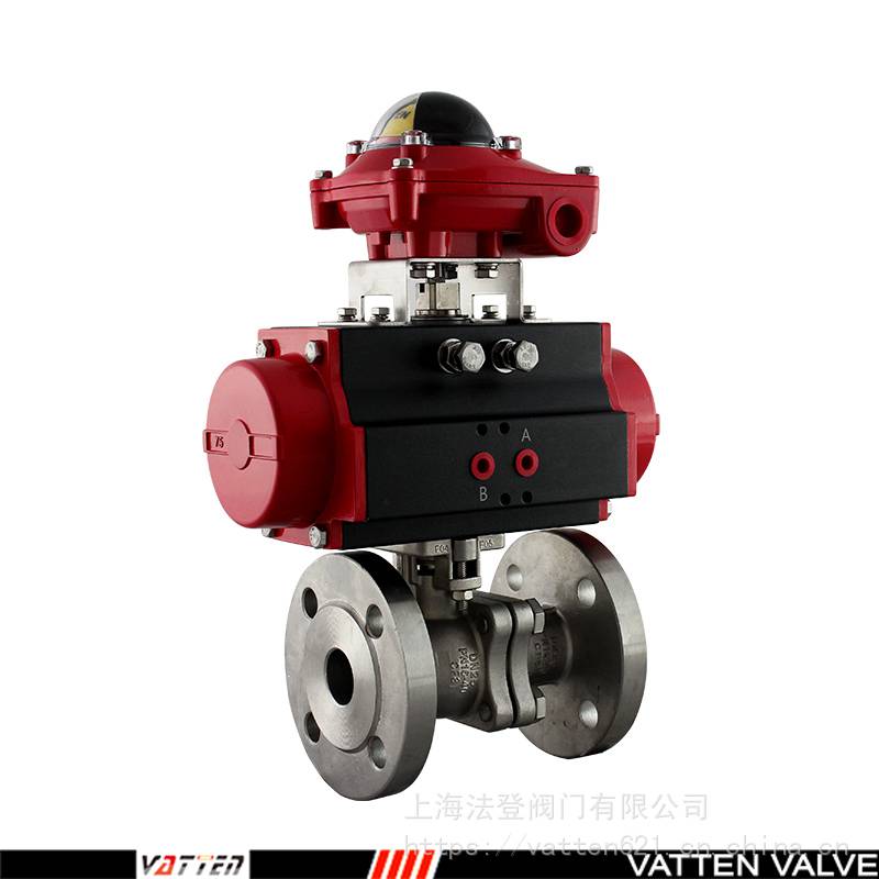 气动法兰调节型球阀 耐磨损过物料介质V型阀VT2IDF33AVATTEN