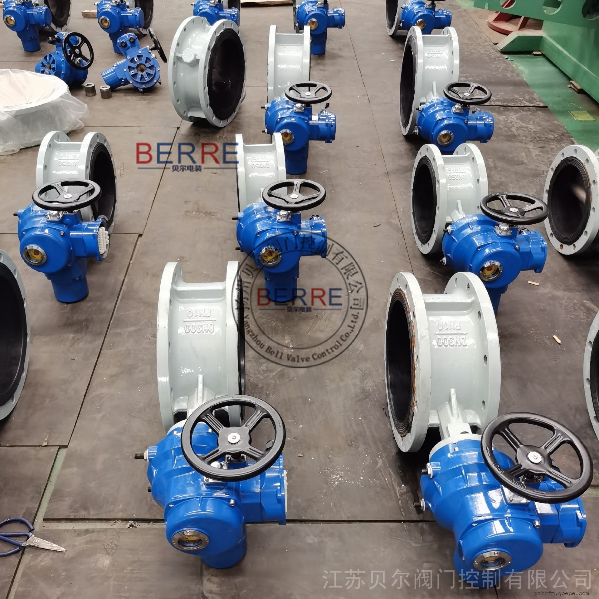 BERRED941X-10C DN200软密封电动法兰蝶阀