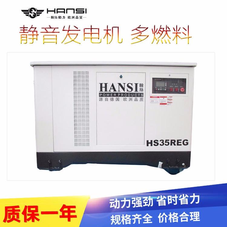 HANSI翰丝电启动30KW稳压汽油发电机HS30REG