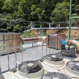 綠聯(lián)凈化 天然氣發(fā)電機(jī)尾氣散熱器+氮氧化物凈化器 發(fā)動機(jī)排煙治理 SCR脫硝系統(tǒng)