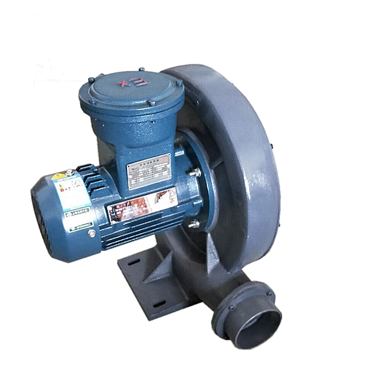 誉风TB100-1/220V-380V0.75KW透浦式防爆中压鼓风机气体防爆风量18/22m3/min压力1.3/2.1kpr