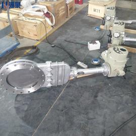 湖泉（HQ）PZ973H-16 DN300排泥用智能調(diào)節(jié)型電動(dòng)刀閘閥