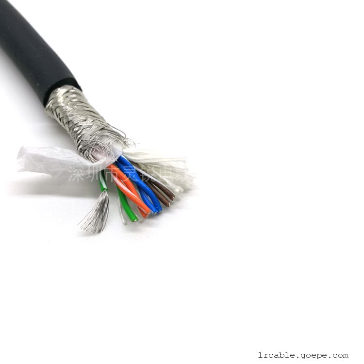 LingRui DXDL 28AWG/26AWG/24AWG/22AWG多芯硅胶屏蔽电缆 耐高温250°C硅胶线