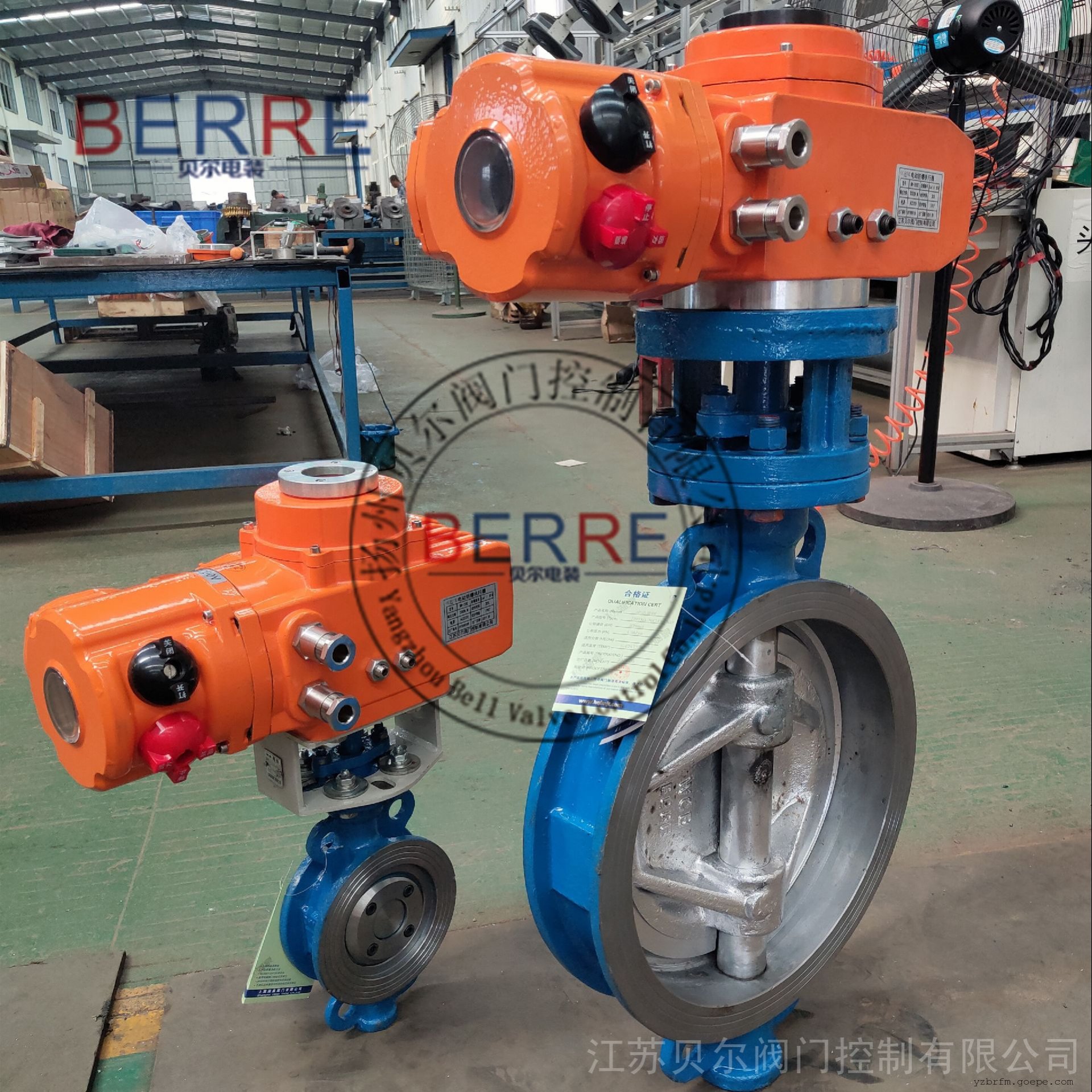 BERRED973H智能调节型电动对夹蝶阀D973H-16C DN200