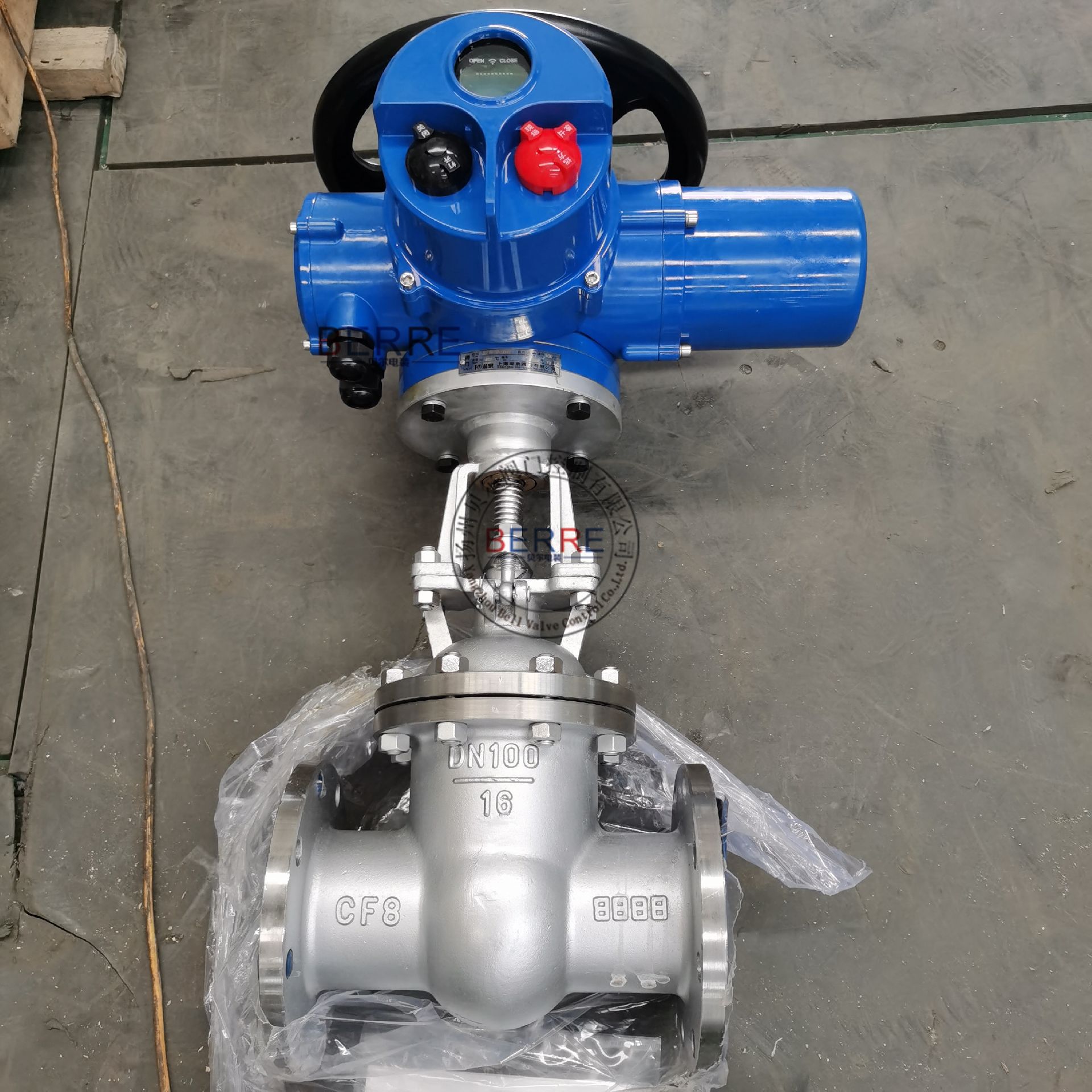 BERREZ941W-25P DN100泵房排水智能开关型电动不锈钢闸阀