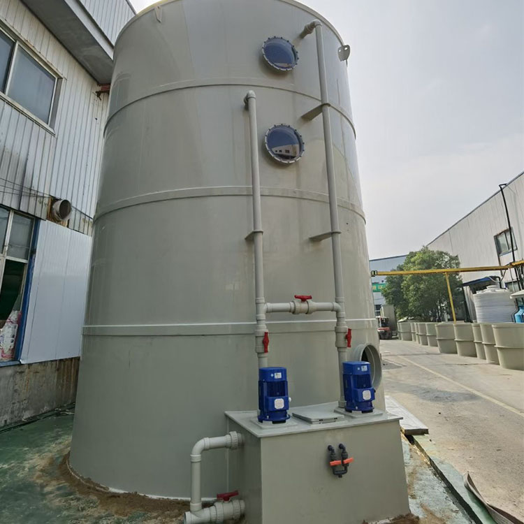 臻柏小型洗涤塔使用方便 PP烟气洗涤设备 废气净化塔