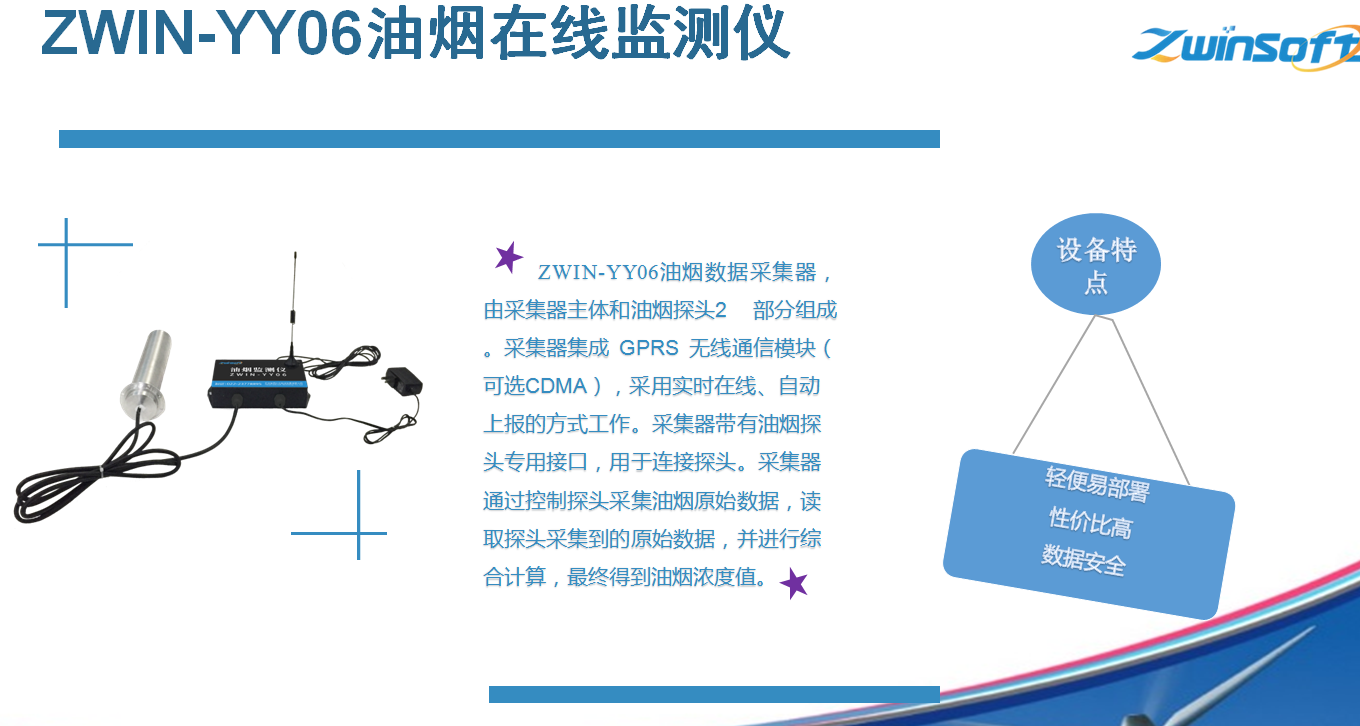 ZWIN-YY06油烟在线监测仪智易时代