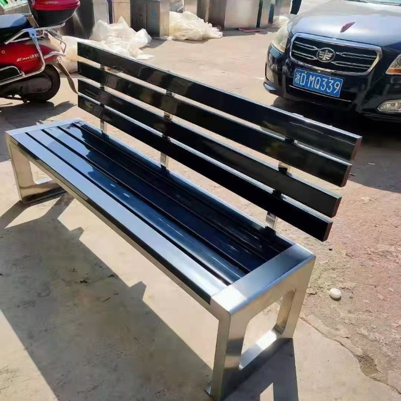 世腾公园椅户外长椅子庭院休闲防腐实木塑木广场椅