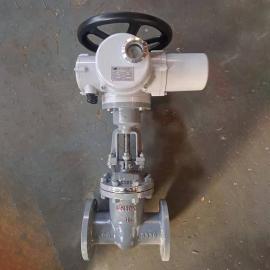 凱凡普通型電動(dòng)法蘭閘閥 手電兩用碳鋼閘板閥Z941H-16C-DN125