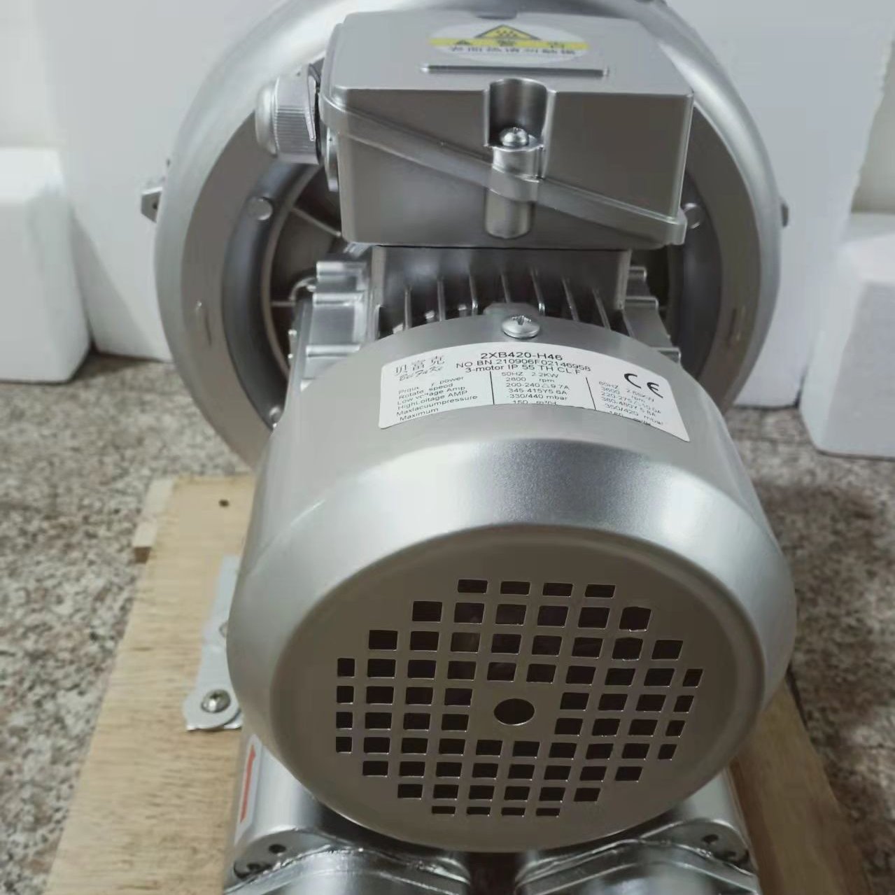贝富克旋涡式铝合金高压风机 2XB310-H16贝富克风机2XB310-H16