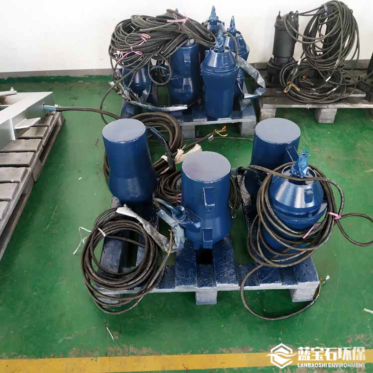 蓝宝石碳钢污泥混合潜水搅拌器QJB0.85kw