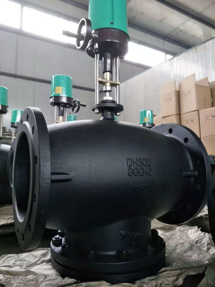 比例积分线性电动调节阀DN300 DN350 DN400 DN450二通三通阀