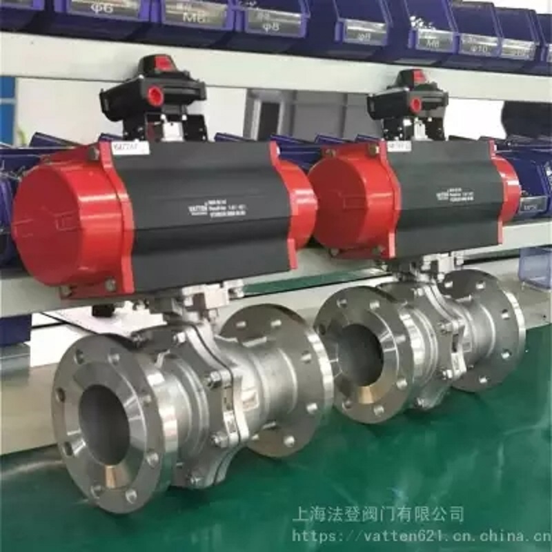 vatten气动两片式法兰切断阀 不锈钢高温球阀VT2BDF33A
