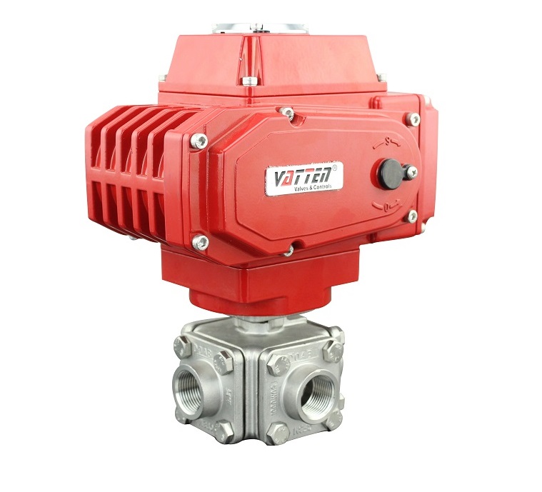 电动四通阀图片资料 四通球阀连接方式选型VT2XDN53BVATTEN