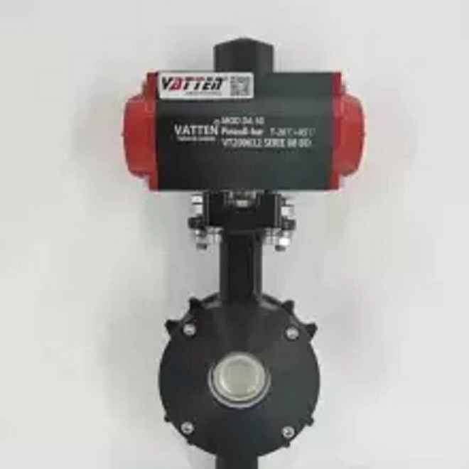 vatten双偏心高性能蝶阀 气动偏心对夹阀门VT1ADW23A