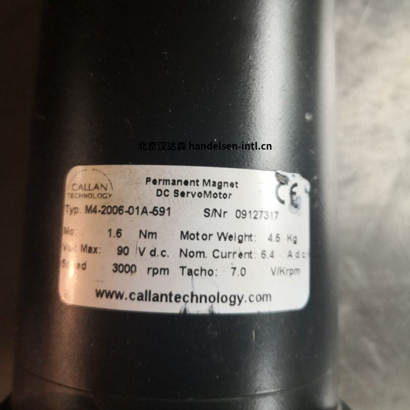 荷兰Callan Technology测速发电机用于机床行业使用1568