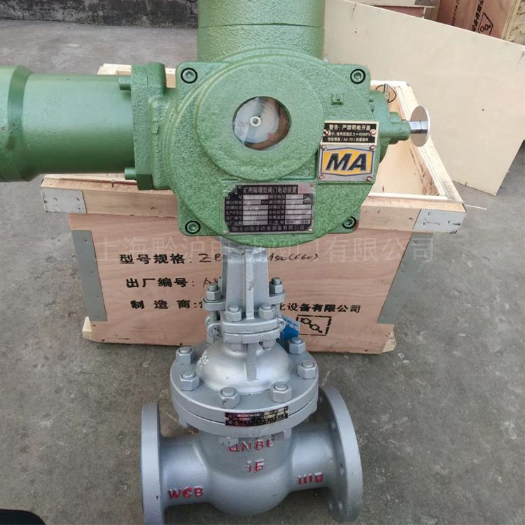 黔沪MA隔爆型煤矿井下水泵阀 MZ941H-16C DN250本质安全型电动闸阀MZ941H-16C-DN200